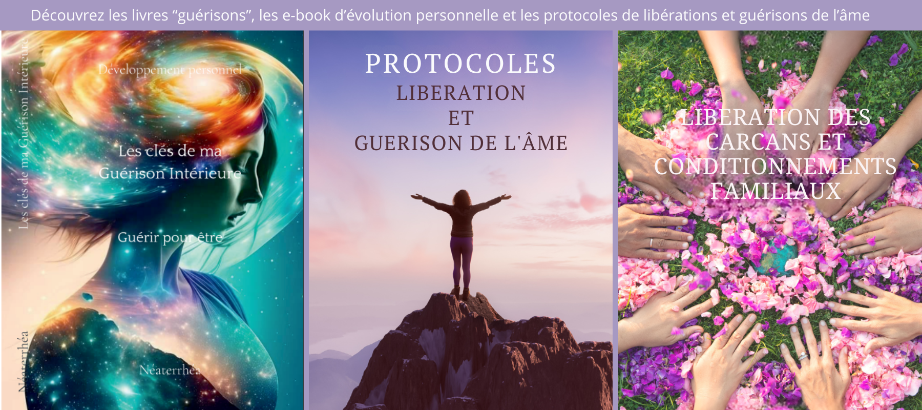 Decouvrez les livres guerisons les e book d evolution personnelle et les protocoles de liberations et guerisons de l ame